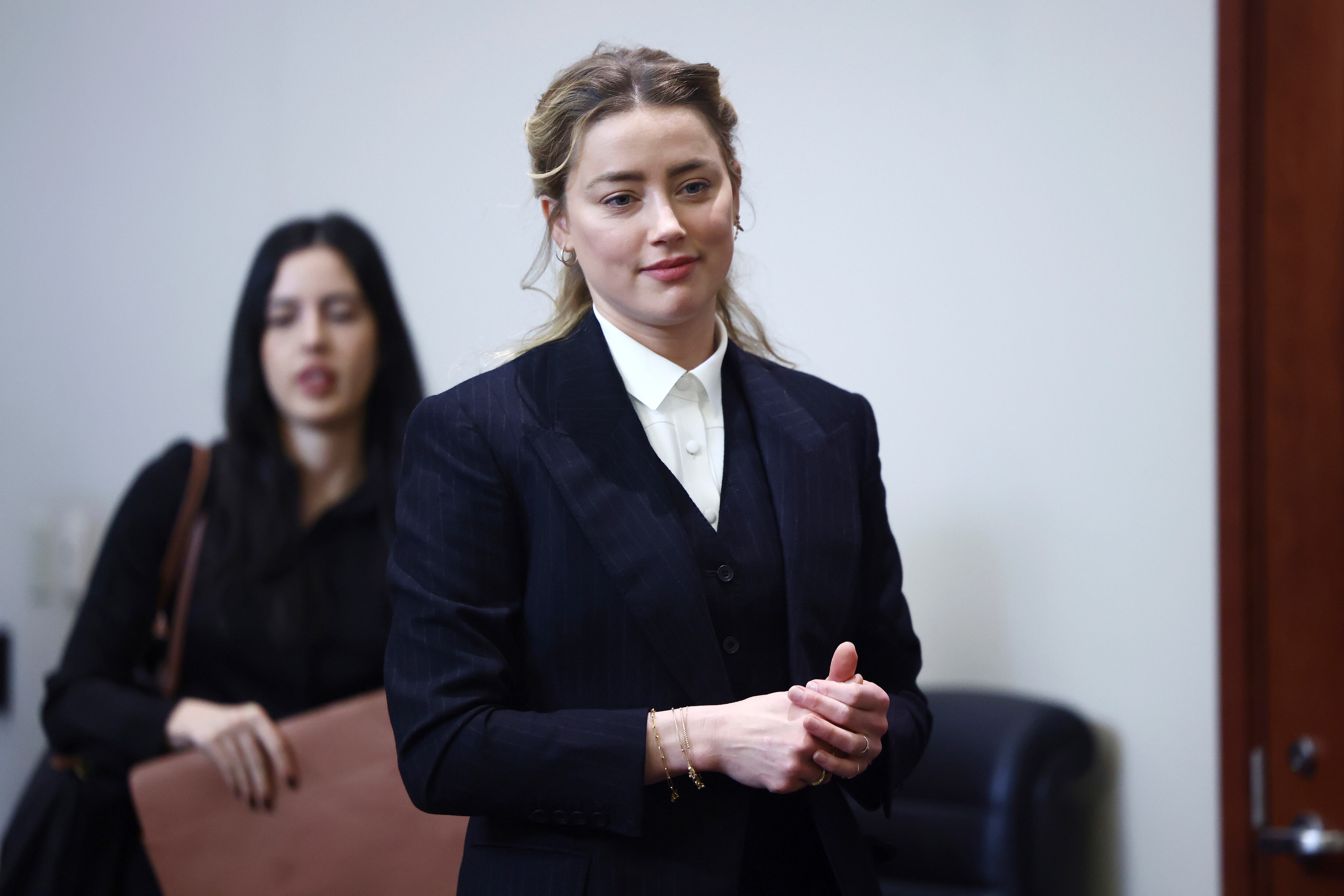 Amber Heard durante el juicio
