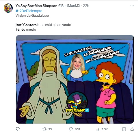 Memes de Itatí Cantoral cantando ‘La Guadalupana