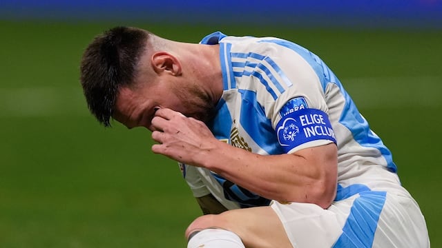Lionel Messi con Argentina en la Copa América.