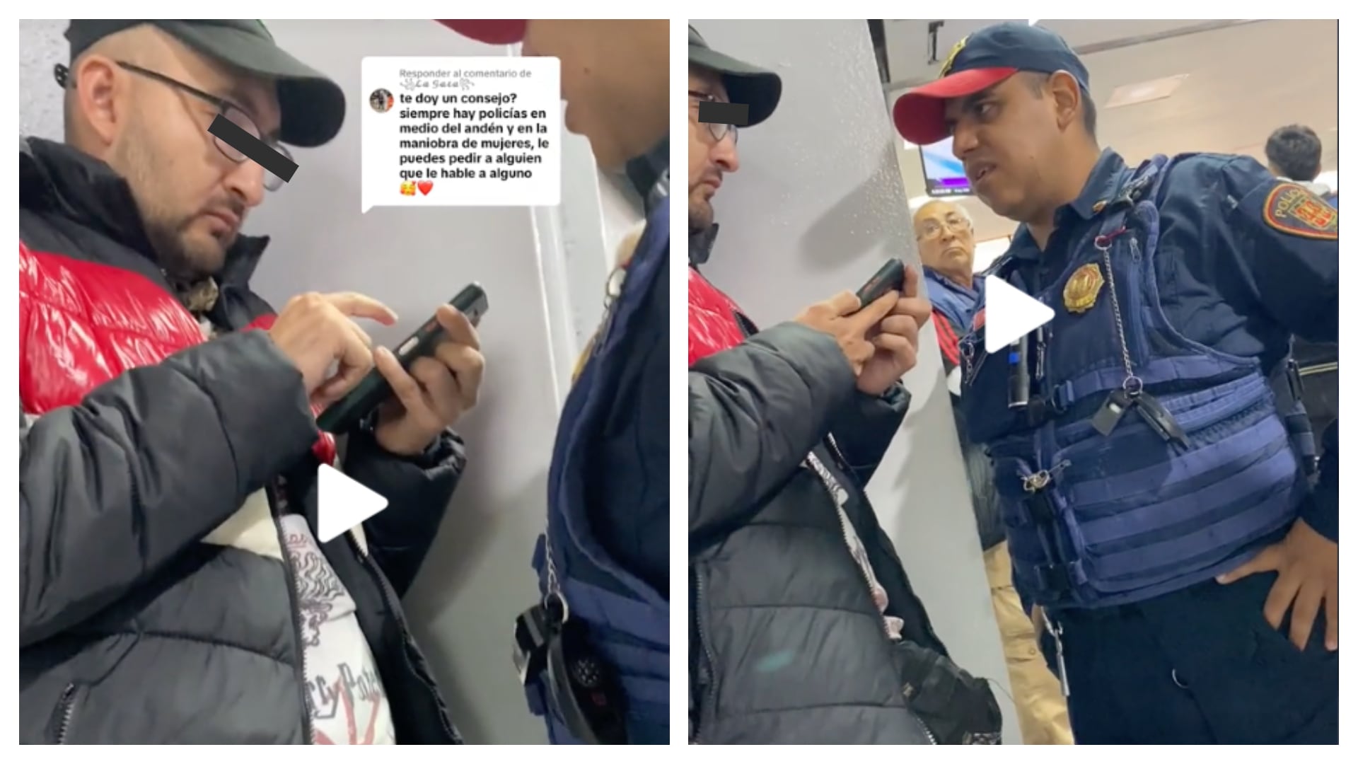 A través de TikTok difundieron a un hombre que acosó a una mujer en la estación Chabacano del Metro.
