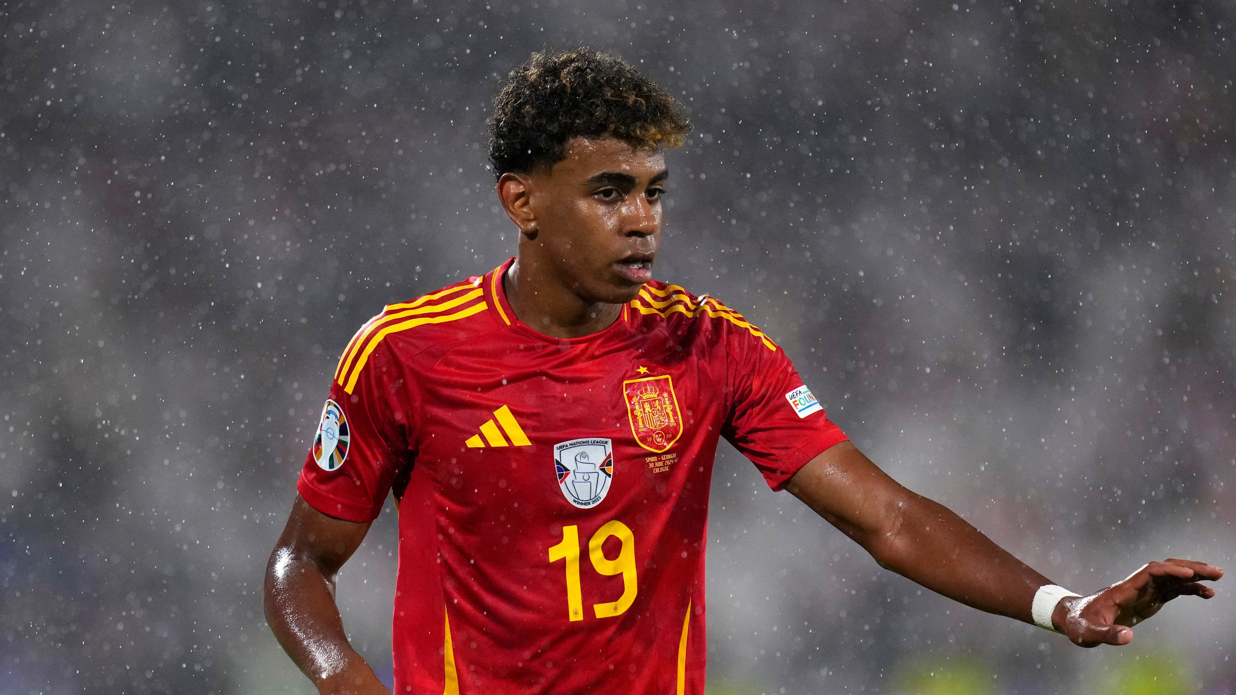 Lamine Yamal en la Eurocopa 2024 con España