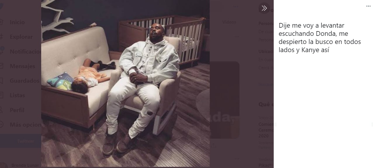 Meme sobre el lanzamiento de 'Donda' Kanye West.