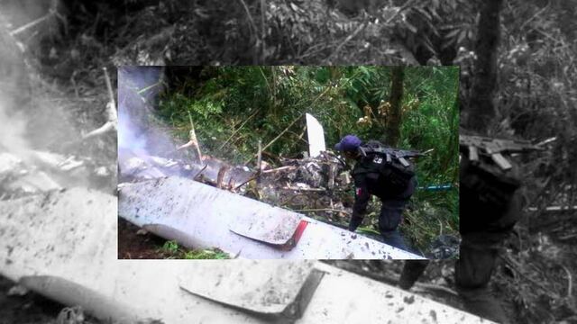 Desplome de helicóptero.