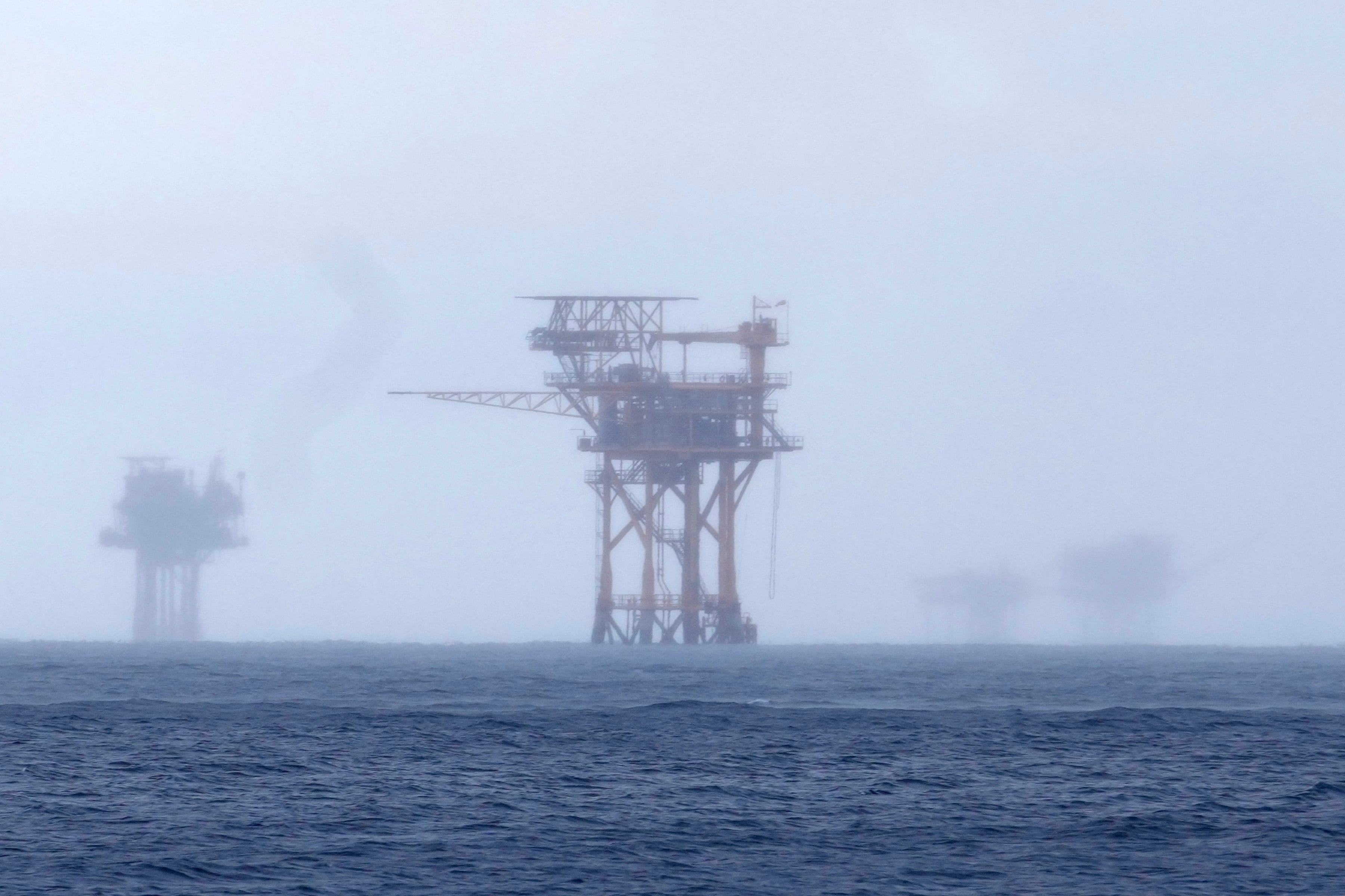 Plataformas petrolíferas en el Golfo de México