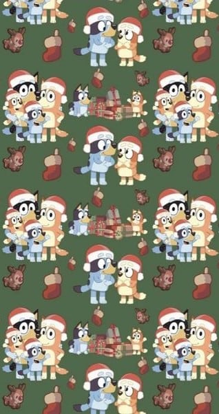 Fondos de Bluey navideña