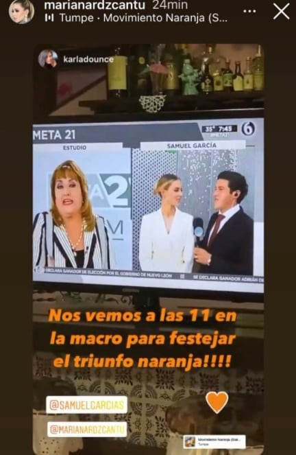 Historia de Mariana Rodríguez en Instagram