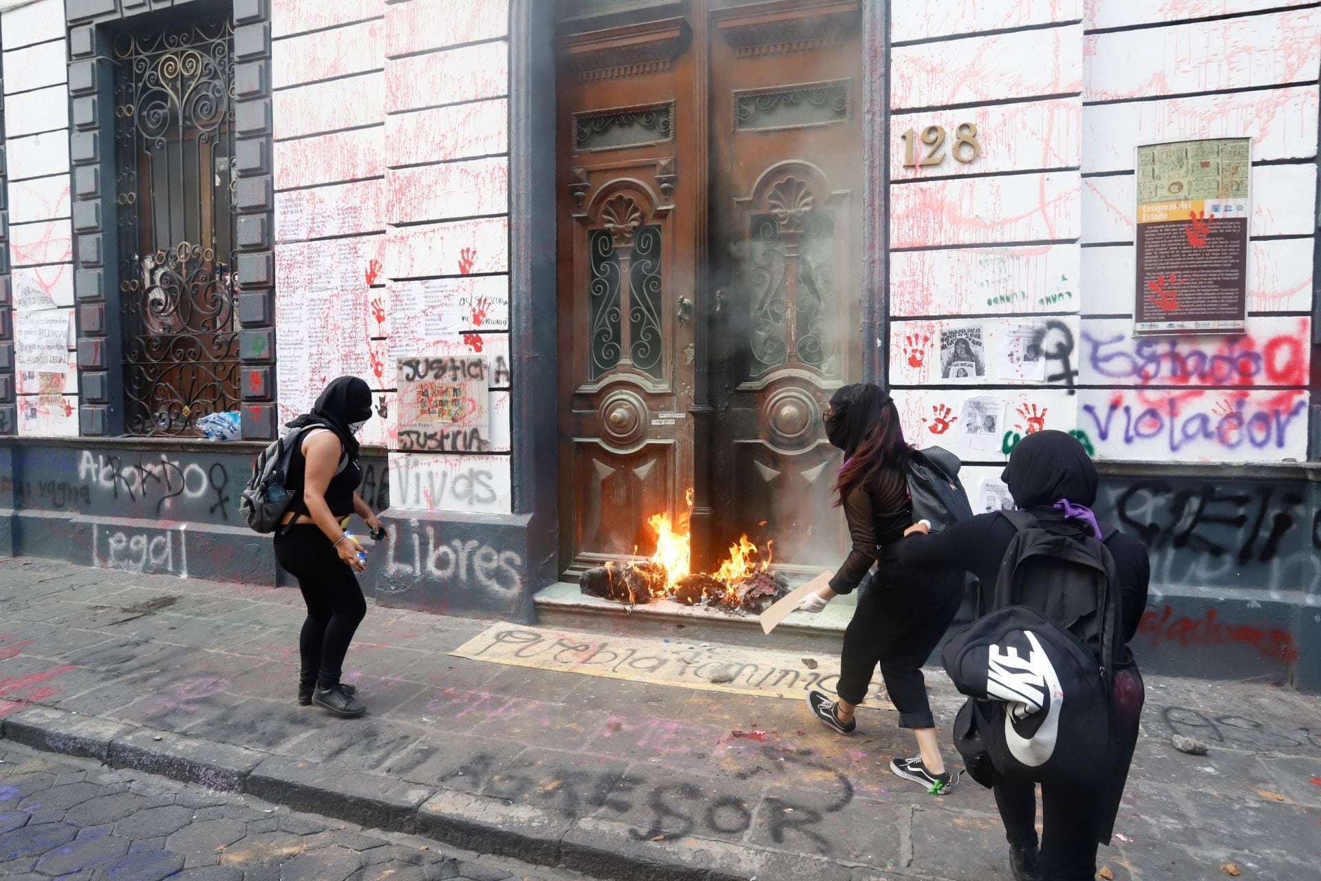 Protesta en Puebla