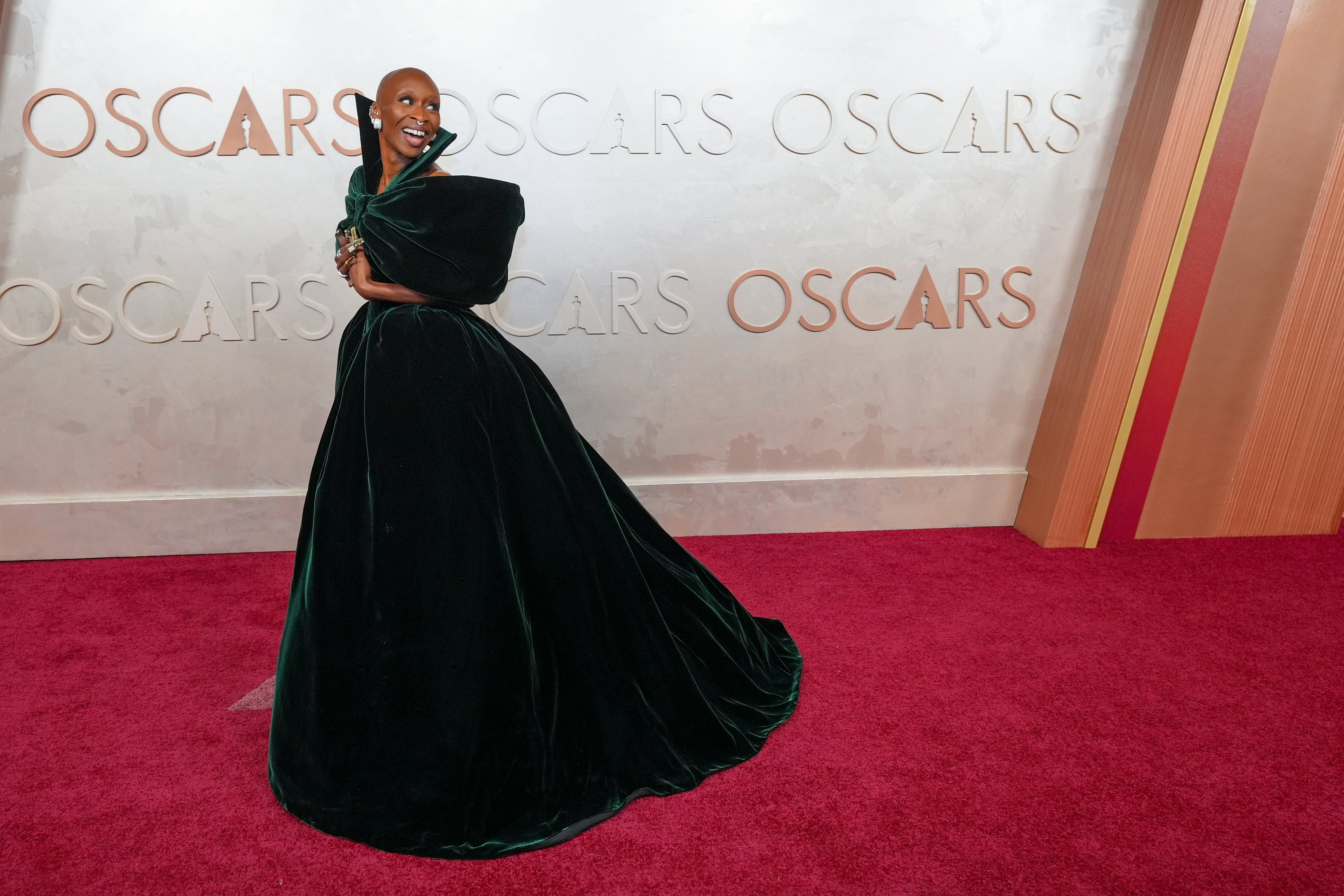 Cynthia Erivo llega a los Premios Oscar