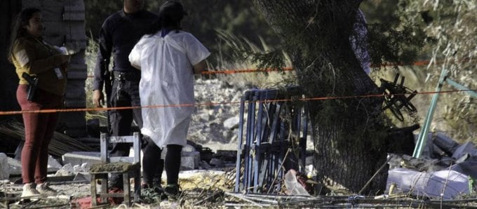 Explosión de polvorín en Tepeyahualco, Puebla