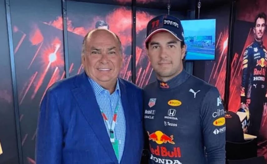 Antonio Pérez y su hijo Checo Pérez