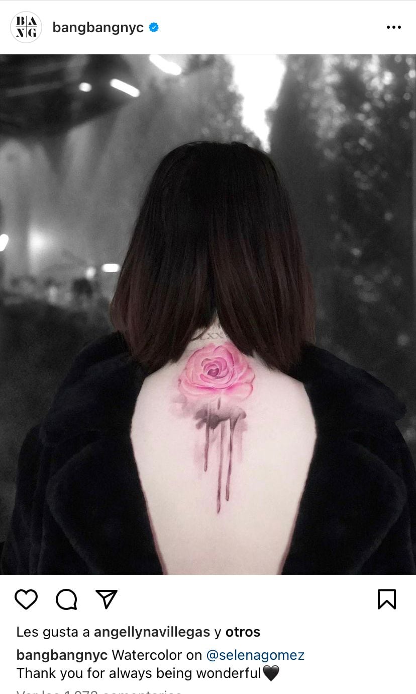 Tatuaje Selena Gómez