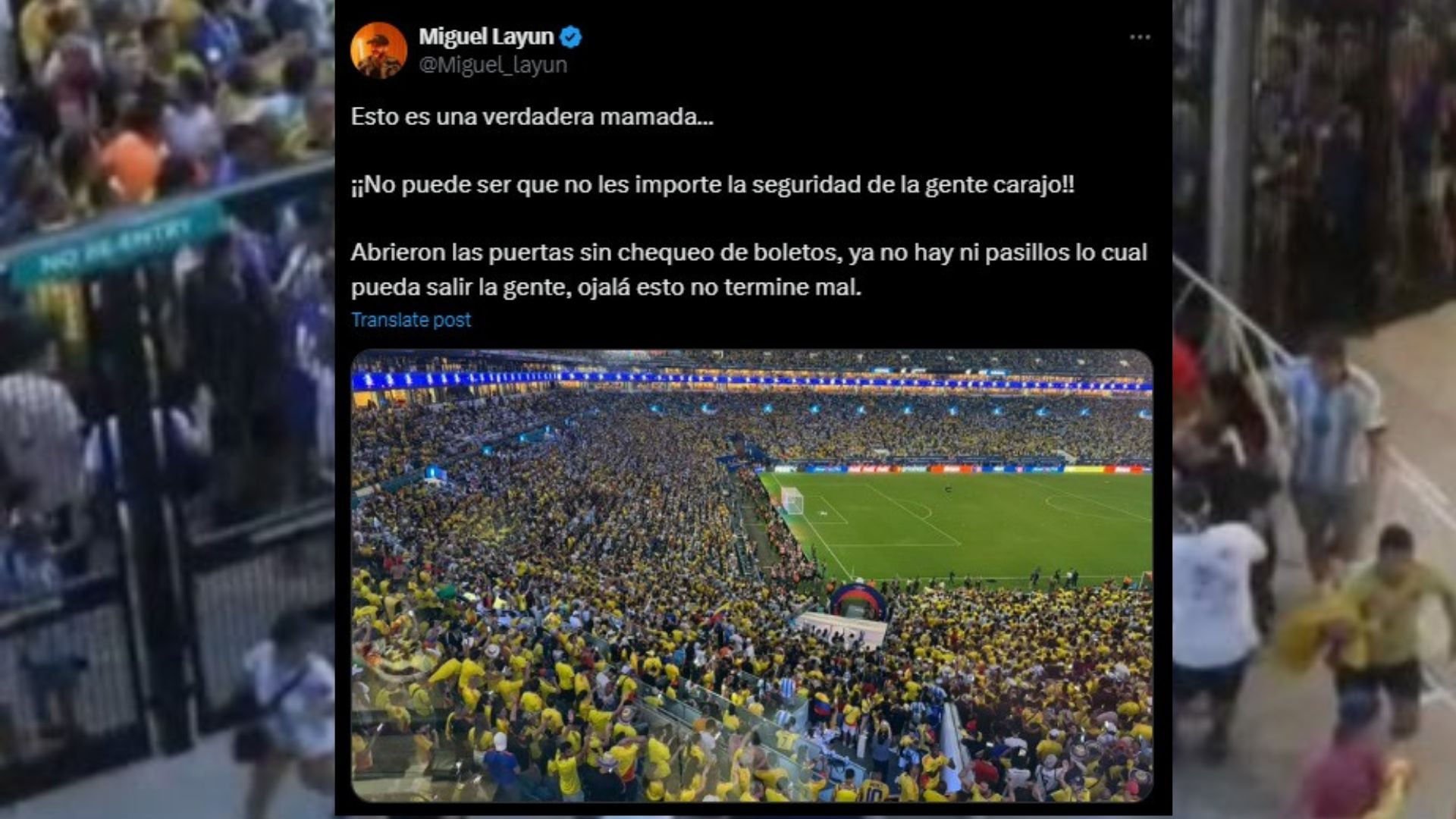 Mensaje de Miguel Layún en redes sociales.