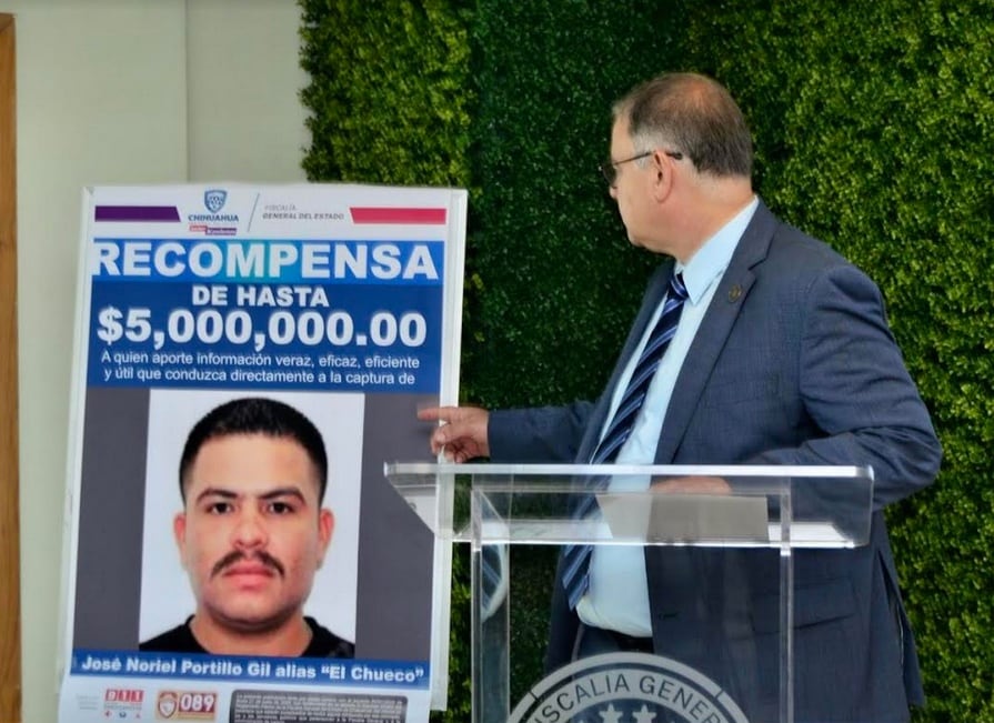 Fiscal de Chihuahua sobre el Chueco