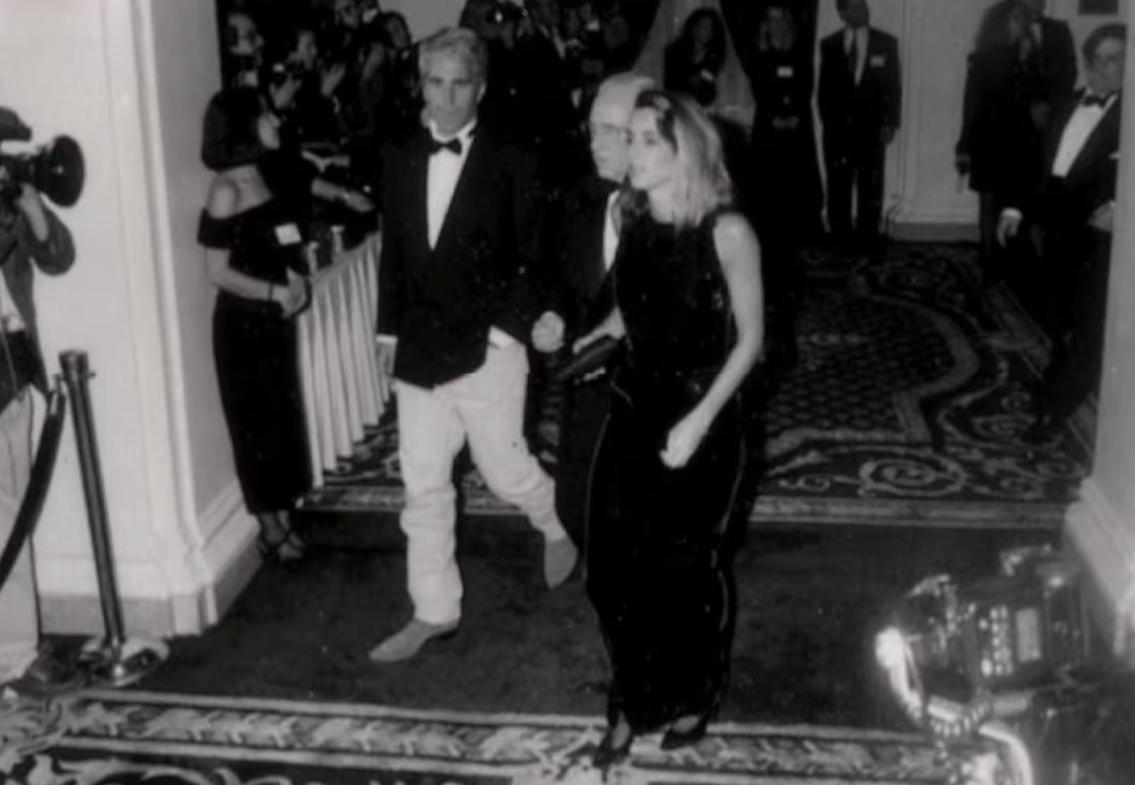 Jeffrey Epstein en la boda de Donald Trump