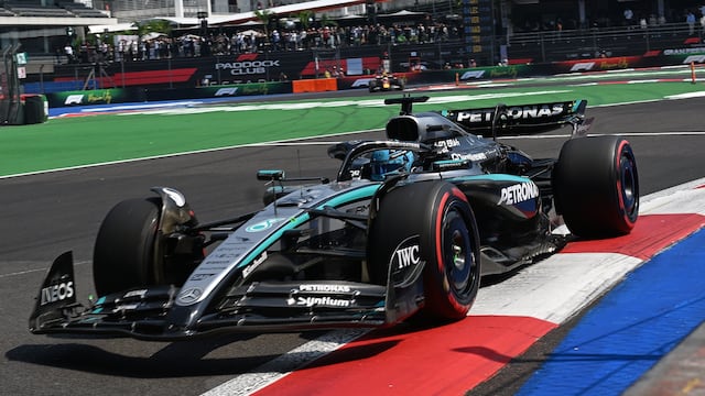 George Russell, en el Gran Premio de México.