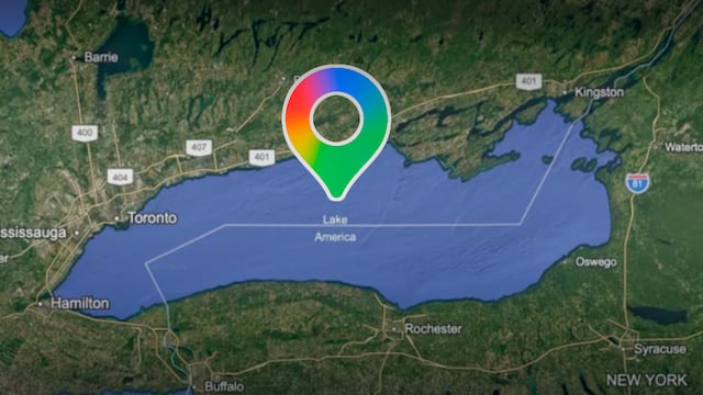 Lago Ontario ahora aparece como “Lago América” en Google Maps Estados Unidos