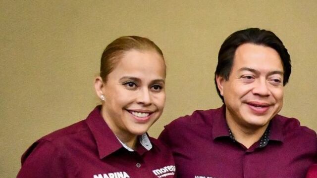 Marina Vitela y Mario Delgado