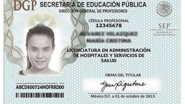 Cédula profesional