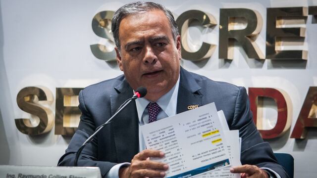 Raymundo Collins, secretario de seguridad capitalino