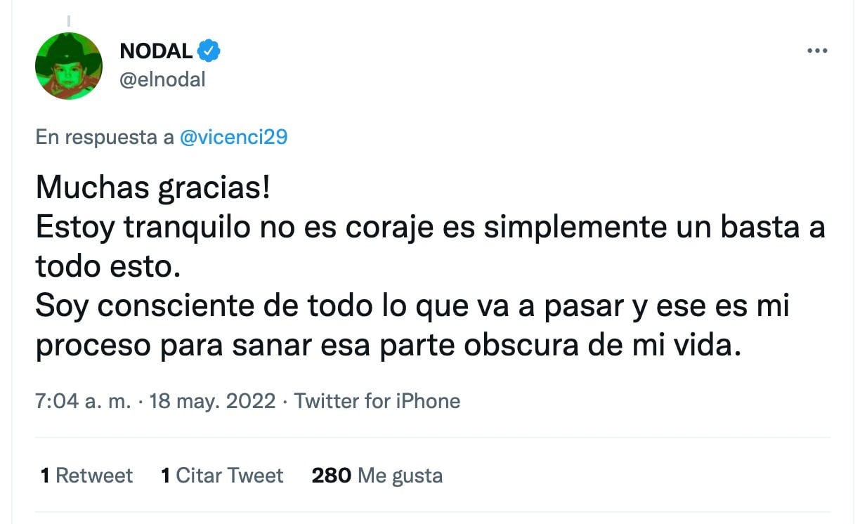 Christian Nodal, quiere que la mamá de Belinda lo deje en paz.