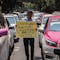 Marcha de taxistas en Glorieta de Insurgentes CDMX hoy 9 de junio: Protestan contra Semovi por multas