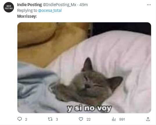 Memes porque Morrissey pospuso concierto en el Palacio de los Deportes