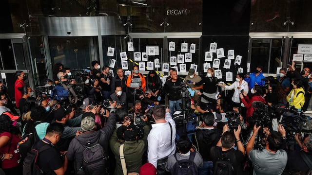 Periodistas protestas