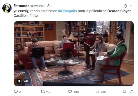 Memes enojado con Cinépolis por Demon Slayer: El Castillo del Infinito