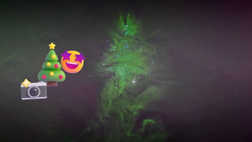 El “árbol de Navidad cósmico” que la NASA captó en el espacio