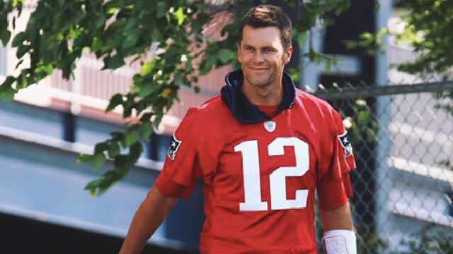 Brady en un entrenamiento