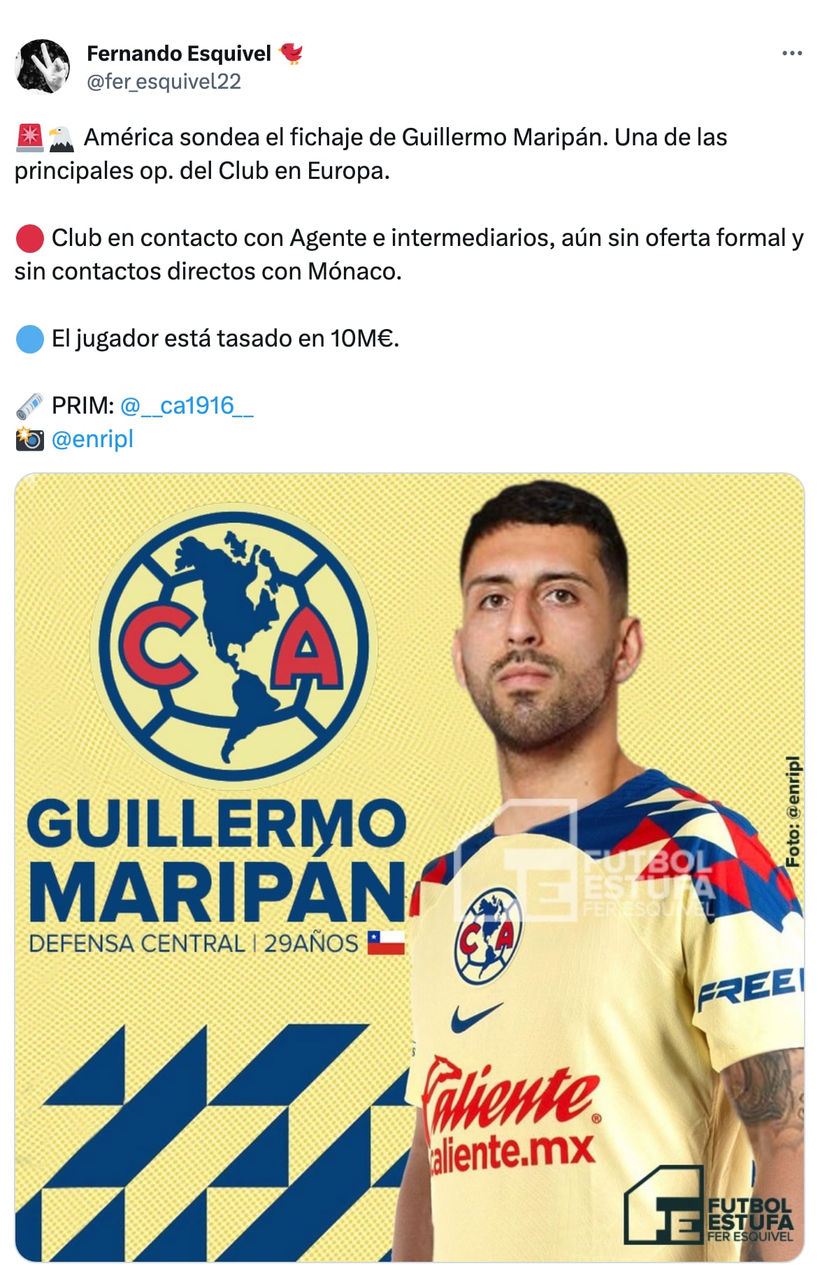 El América busca defensa