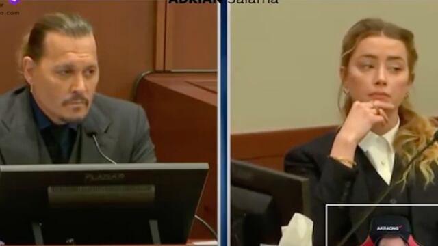 Amber Heard le pinta el dedo a Johnny Depp
