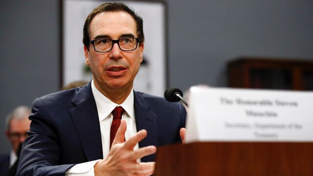 Steve Mnuchin, secretario del Tesoro de EU.