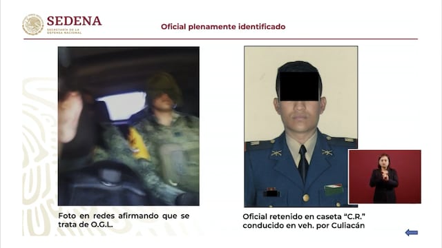 La Sedena mostró la imagen del militar que fue confundido con Ovidio Guzmán