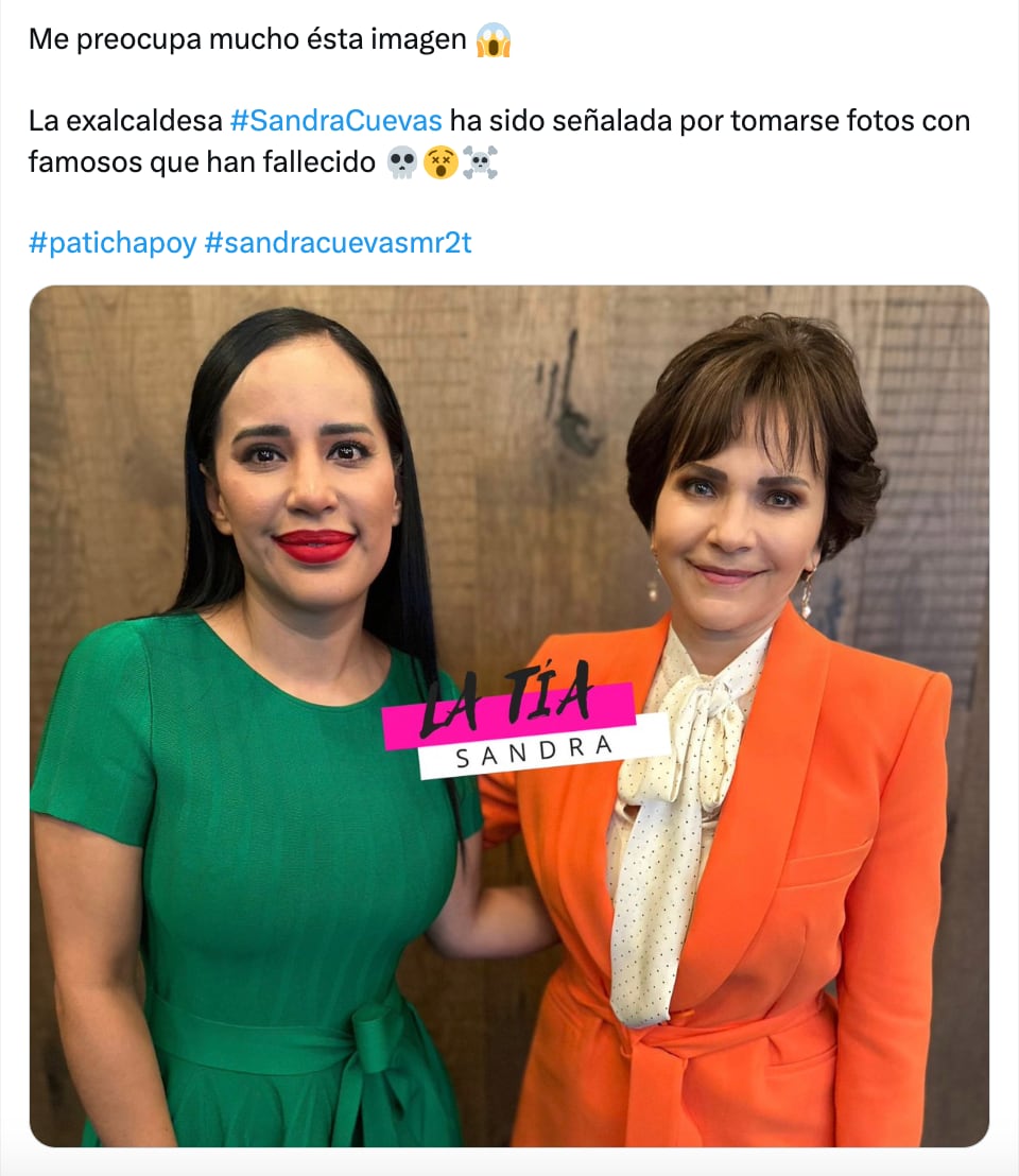 Sandra Cuevas con Pati Chapoy