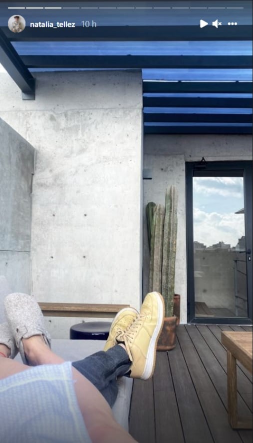 Natalia Téllez y su novio