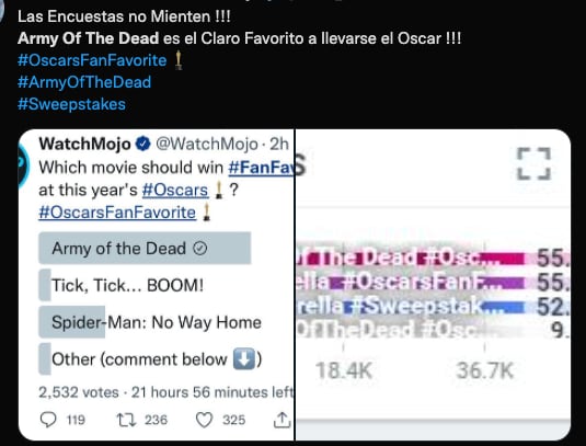 Army of the Dead Premios Óscar 2022