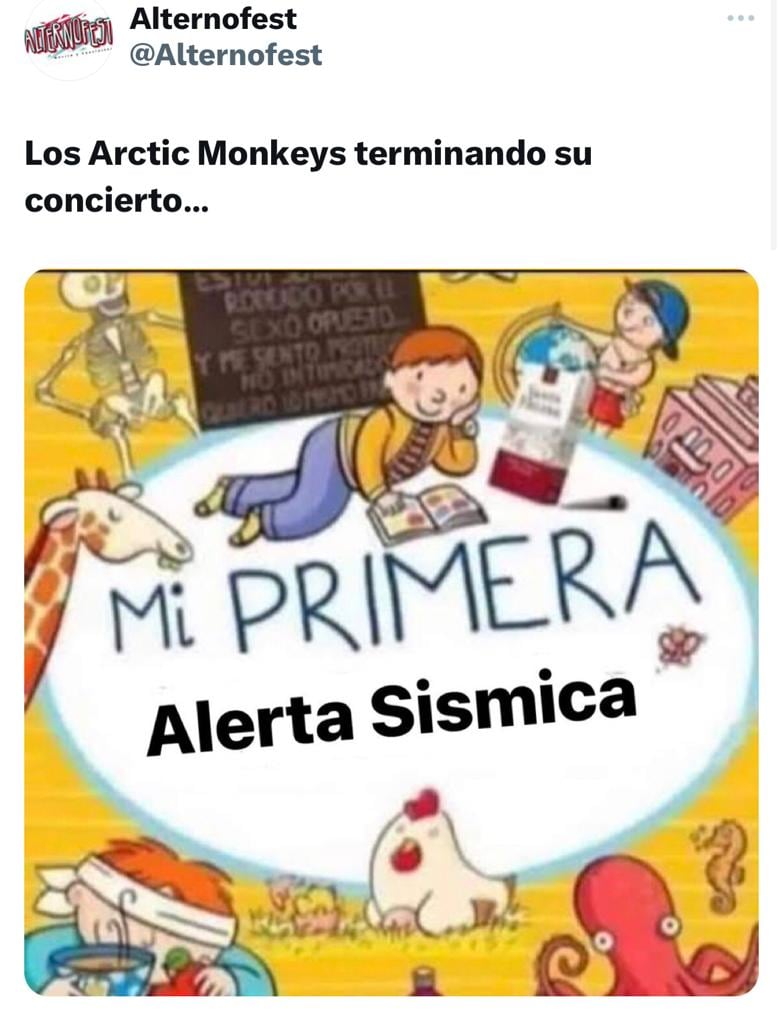 Los temblorosos memes durante el concierto de Arctic Monkeys