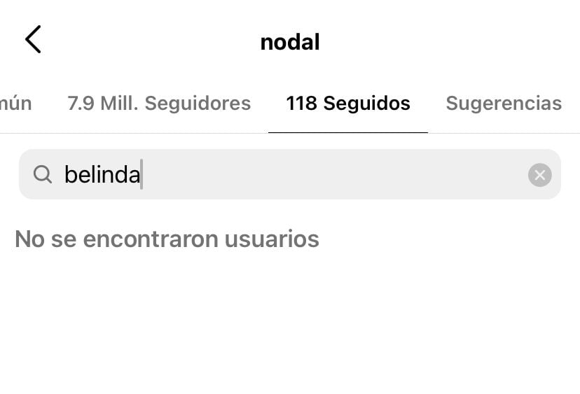 Christian Nodal no sigue a Belinda