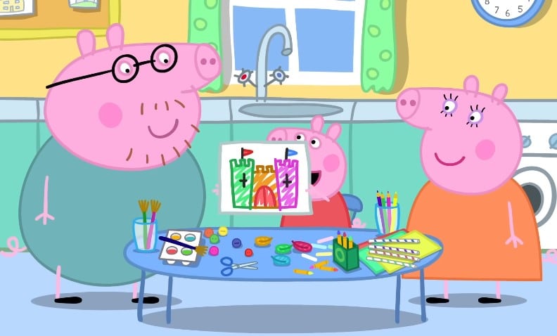 Peppa Pig y su proyecto escolar
