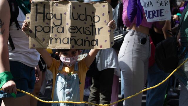 Protesta contra la violencia hacia las mujeres en México