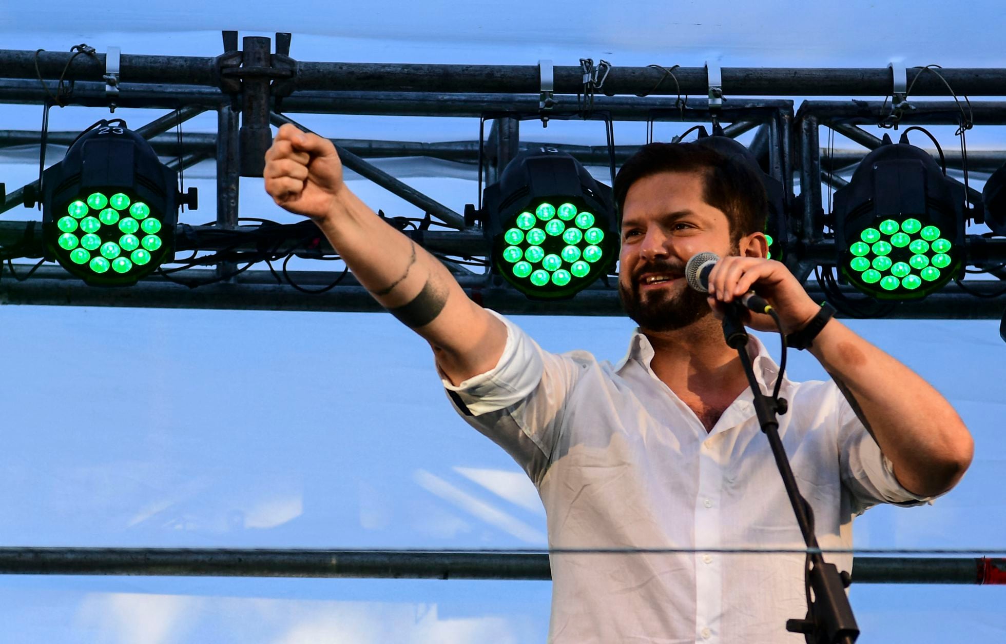 Gabriel Boric en campaña