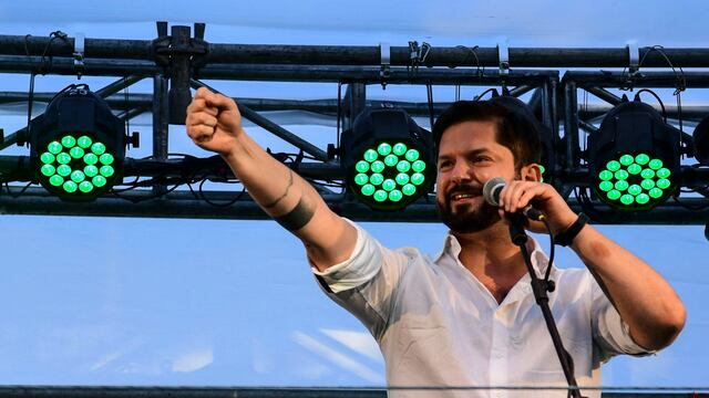 Gabriel Boric en campaña