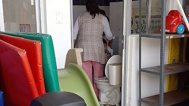 Trabajos de mantenimiento en estancias infantiles del ISSSTE en CDMX