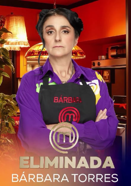 Bárbara Torres fue la decimaquinta eliminada de MasterChef Celebrity 2025