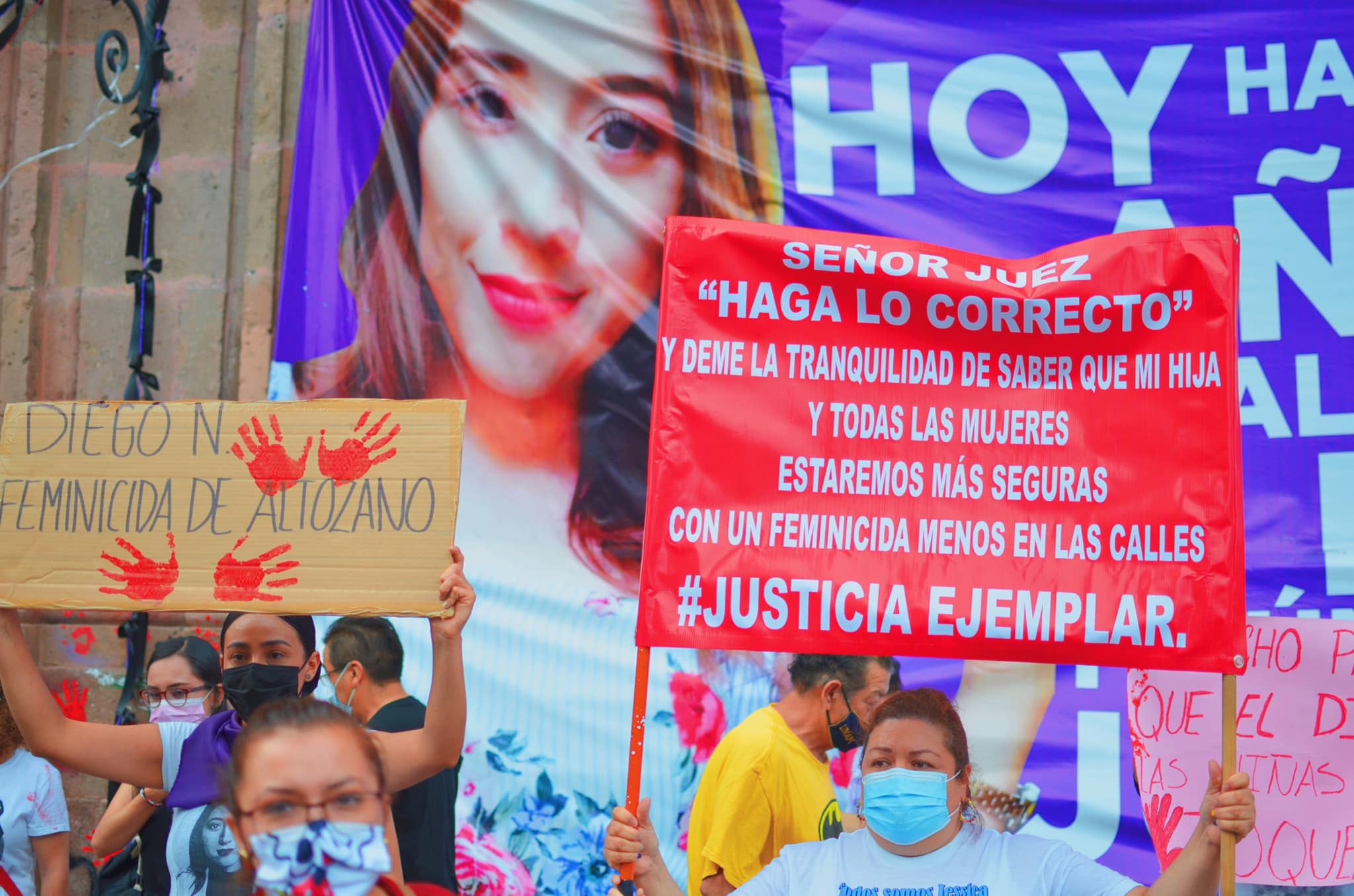 Manifestación en Michoacán por feminicidios