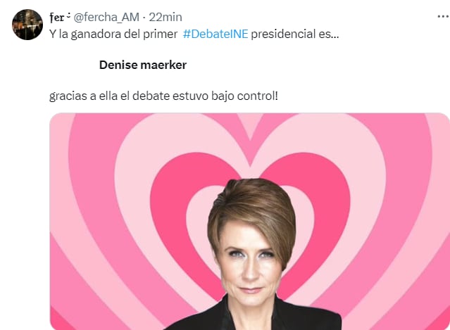 Denise Maerker protagoniza los memes del primer debate presidencial