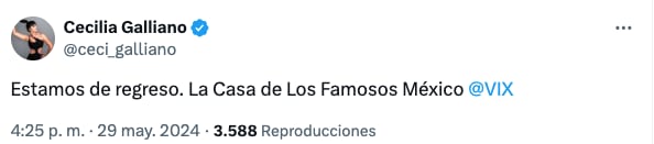 Cecilia Galliano, La Casa de los Famosos México