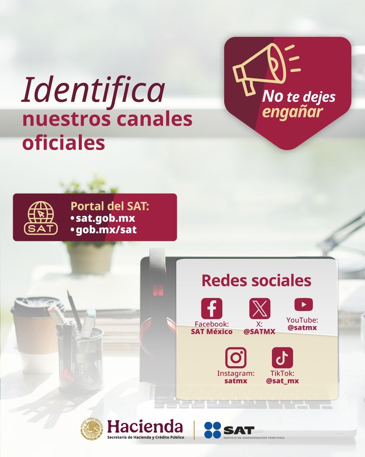 SAT alerta a contribuyentes por visitas falsas a domicilio