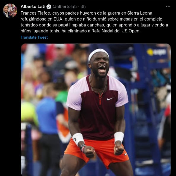 Frances Tiafoe (Foto: Captura de Twitter)